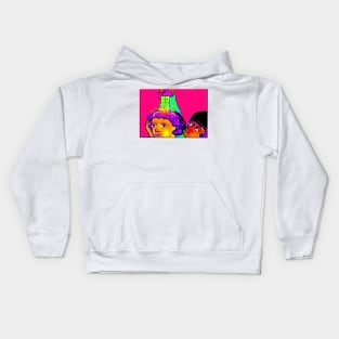 Guy Being Stabbed Bad Medieval Art #Mood 90s Trippy Rainbow Kids Hoodie